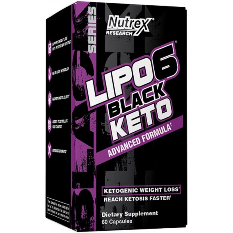 Nutrex Lipo-6 Black Keto 60 kapslit